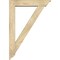 Ekena Millwork Traditional Traditional Rough Sawn Bracket w/ Offset Brace, Douglas Fir, 6"W x 28"D x 40"H BKT0604X28X40TRA01RDF - alternate 4
